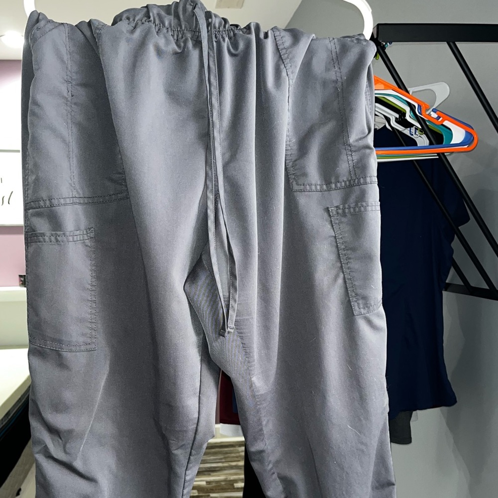 ScrubStar gray jogger scrub pants 2X